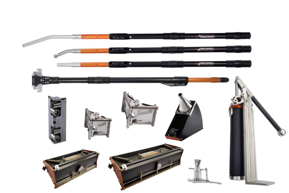 Drywall Master Pro Finishing Set W Extendable Handles Great