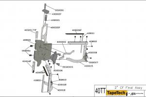 TapeTech® 2" Angle Head Schematic (40TT) 