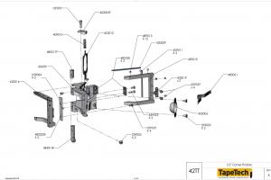 TapeTech® 2.5" Angle Head Schematic (42TT) 