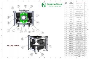 NorthStar™ 2.5 Angle Head Schematic
