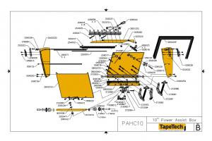 TapeTech® 10" Power Assist Flat Box Schematic (PAHC10)