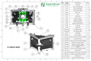 NorthStar™ 3.5 Angle Head Schematic